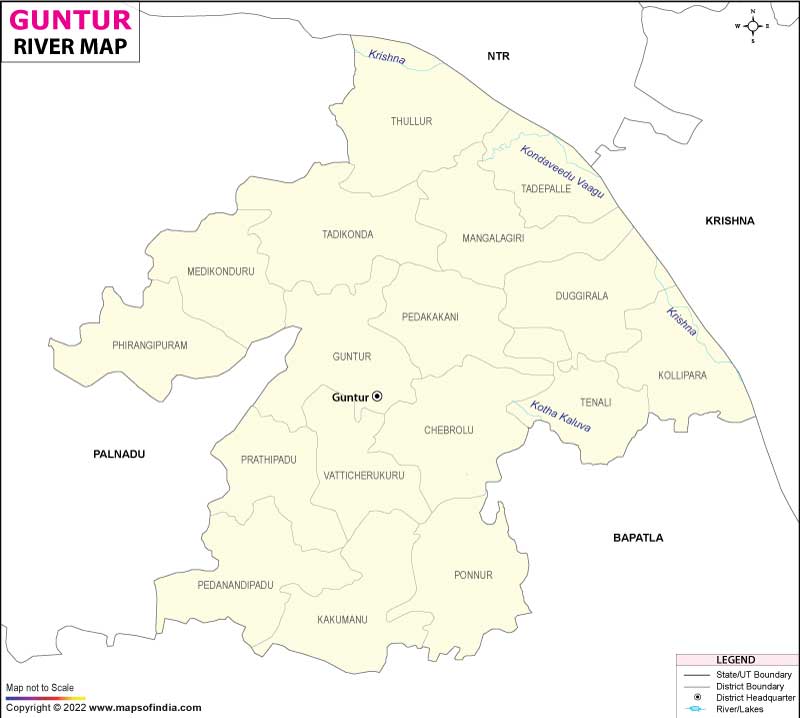 Guntur River Map