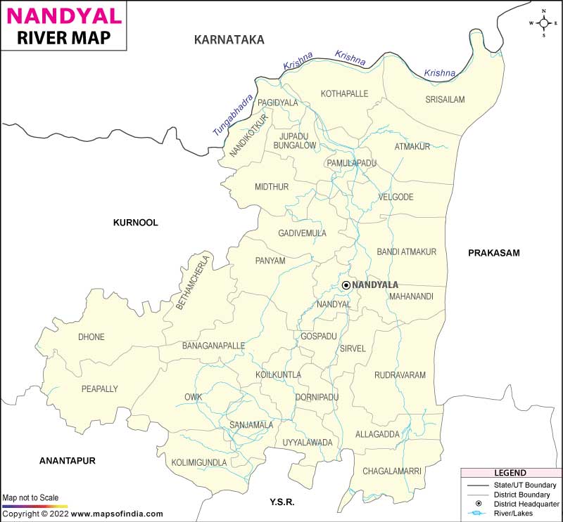 River Map of Nandyal