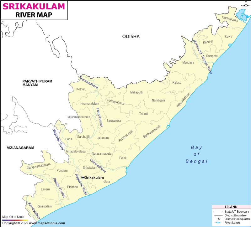 River Map of Srikakulam