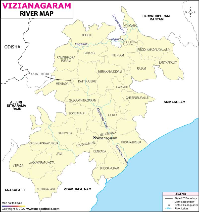 River Map of Vizianagaram