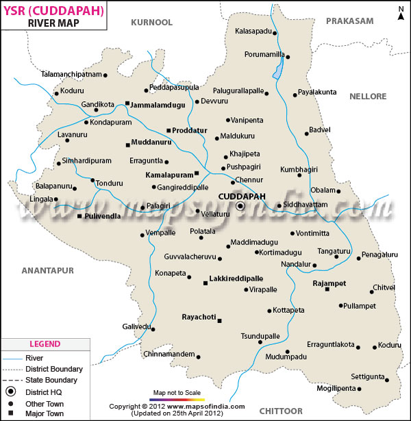 River Map of YSR Kadapa
