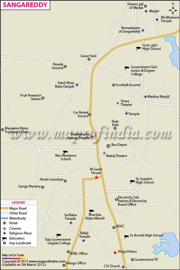 Sangareddy City Map