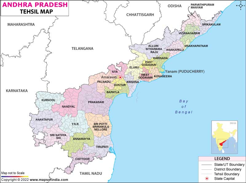 Tehsil Map of Andhra Pradesh