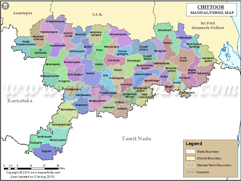 Map of Chittoor Tehsil