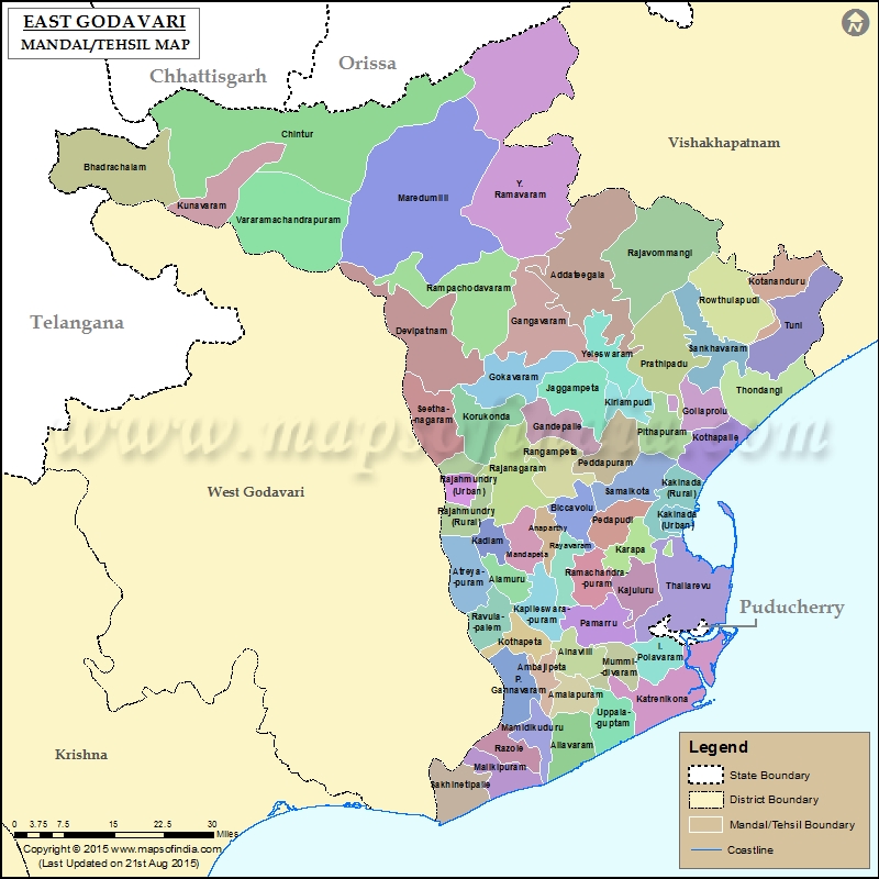 Map of EastGodavari Tehsil