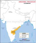 Andhra Pradesh Location Map