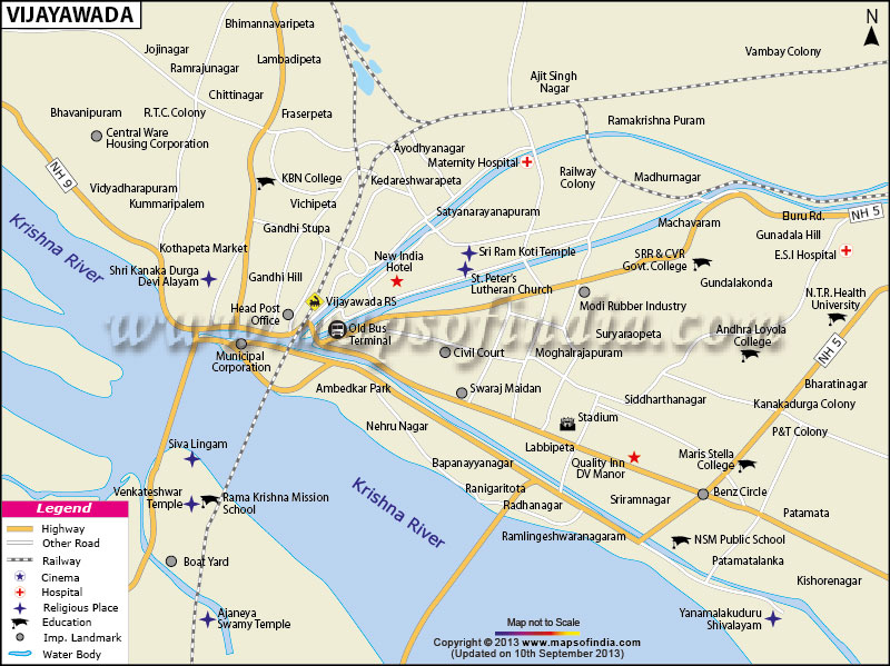 Vijayawada City Map