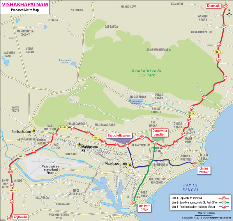 Metro Map of Visakhapatnam