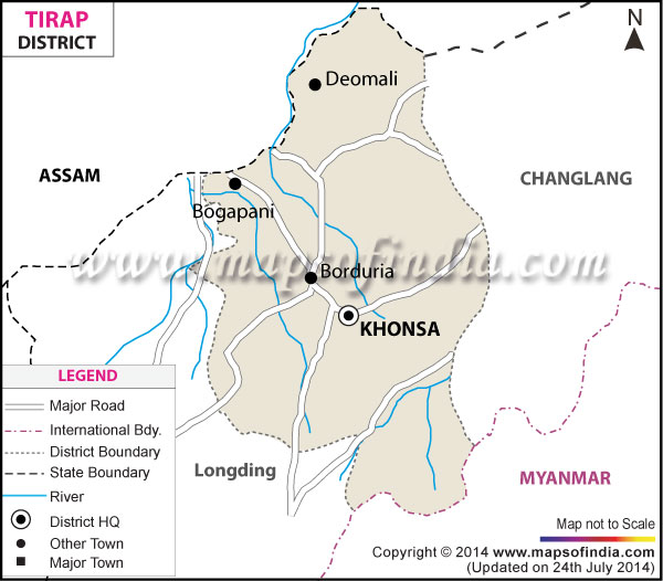 Tirap Location Map