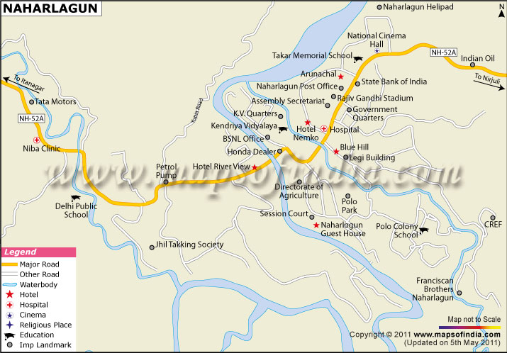 Naharlagun City Map