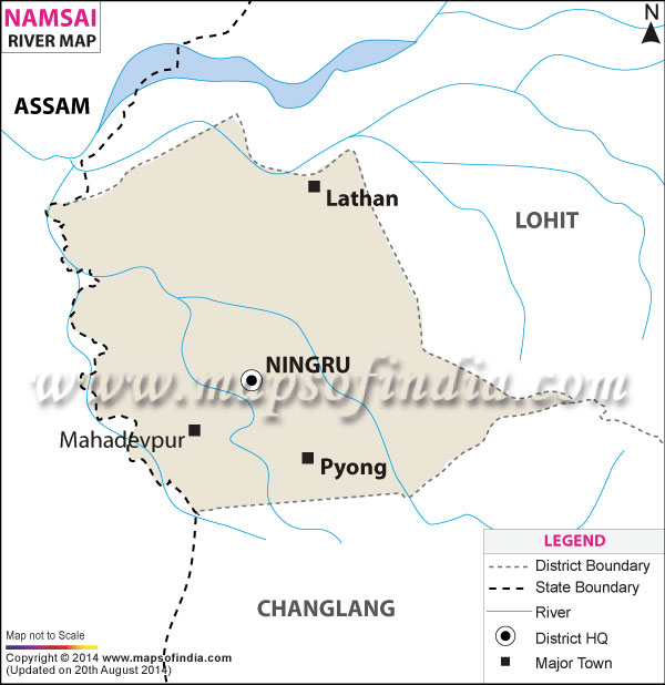 Namsai River Map