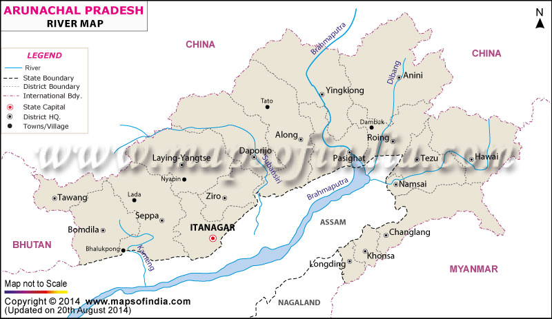 arunachal-pradesh-river-map
