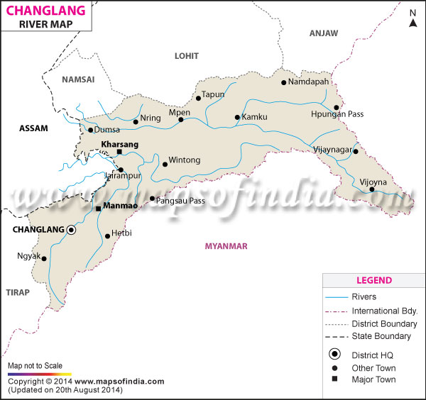 River Map of Changlang