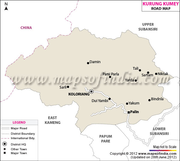 Road Map of Kurung Kumey