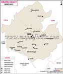 Dibang Valley Road Map