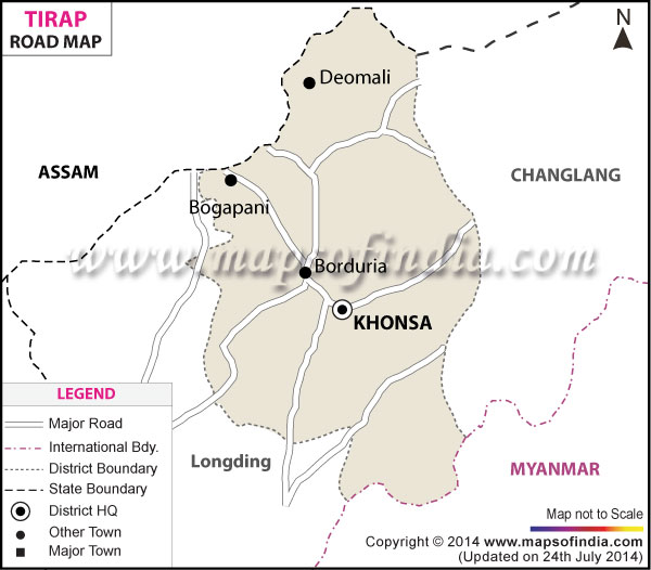 Road Map of Tirap 