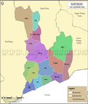 East Siang Tehsil Map
