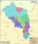 Upper Siang Tehsil Map