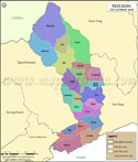 West Siang Tehsil Map