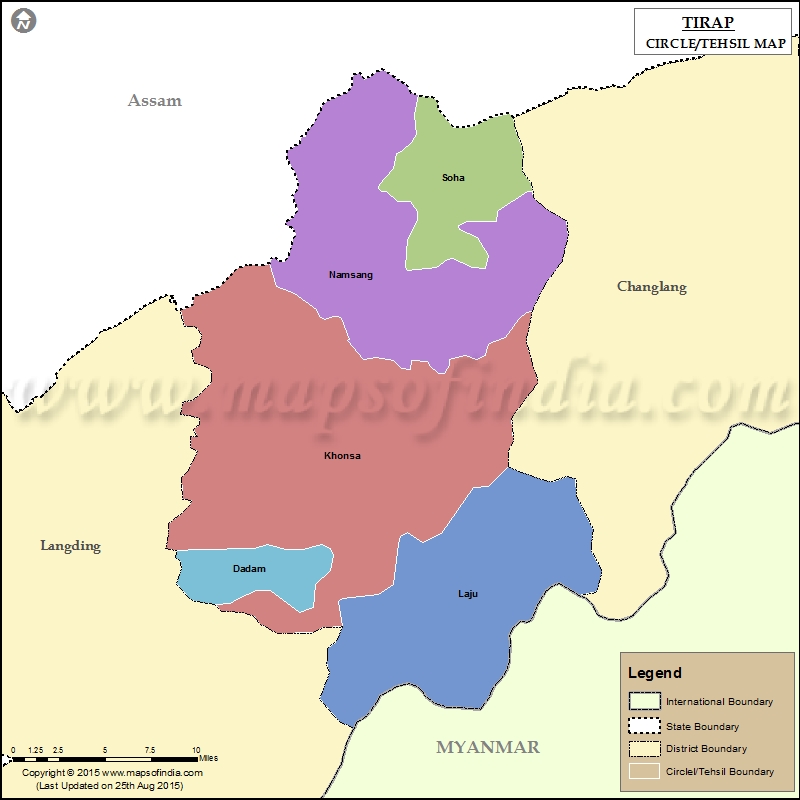 Tehsil Map of Tirap