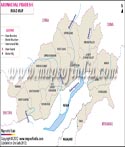 Arunachal Pradesh Rivers Map