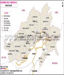 Arunachal Pradesh Road Network Map