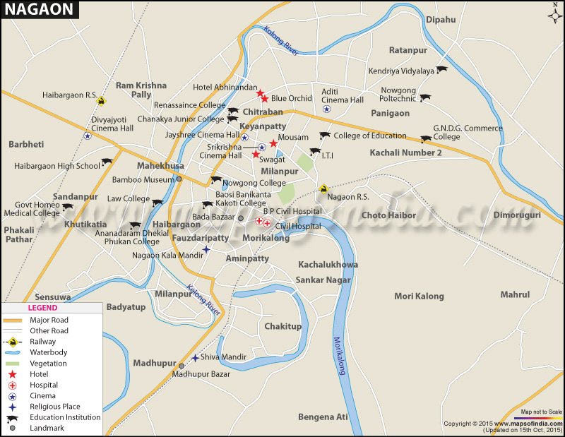 Nagaon City Map