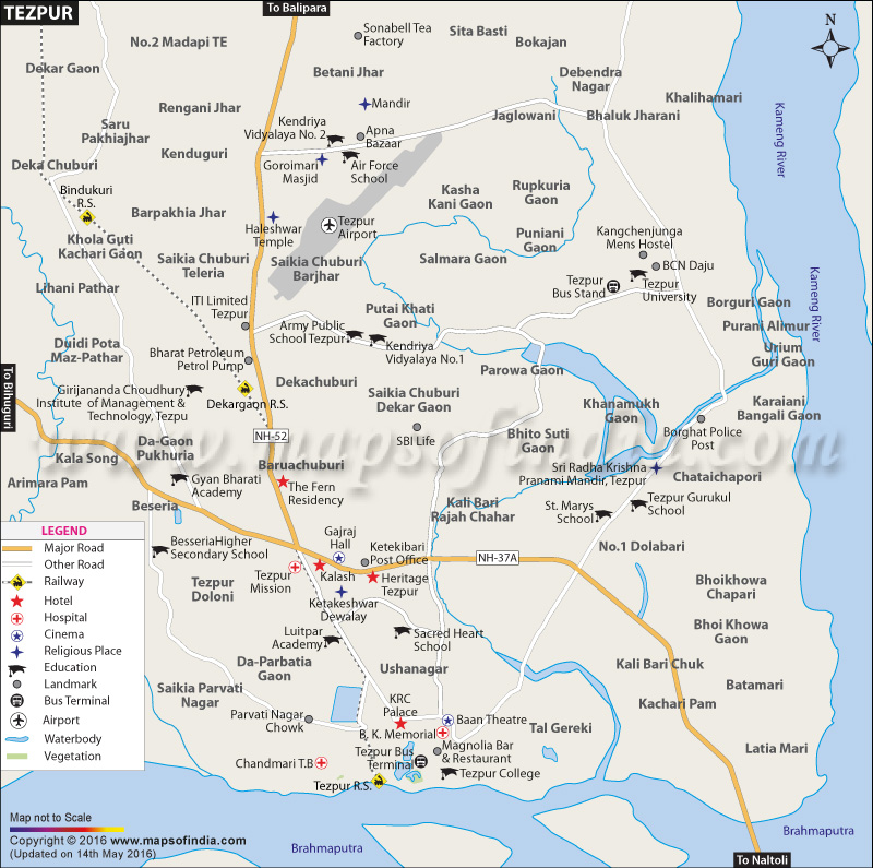 Tezpur City Map
