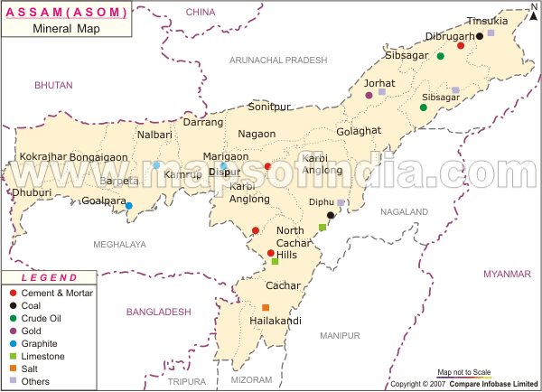 Assam Mineral Map