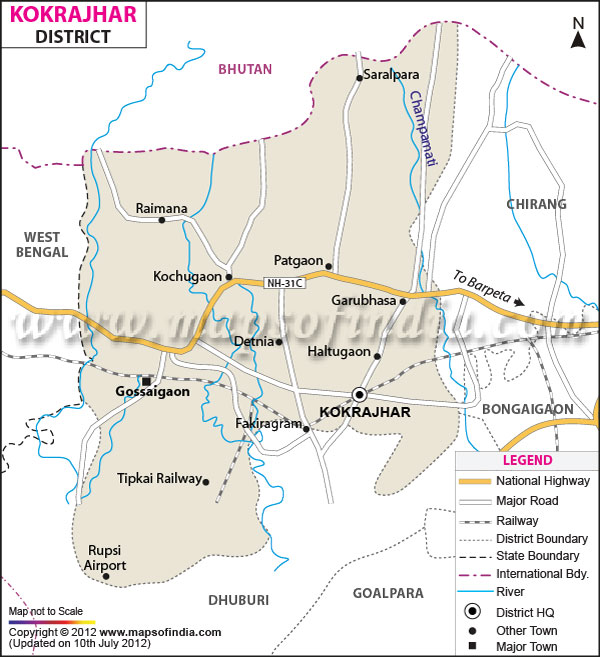 District Map of Kokrajhar 
