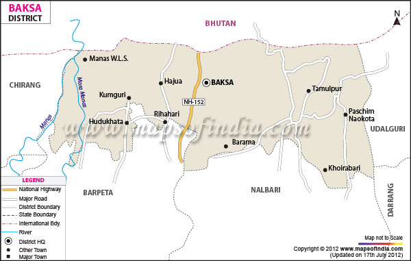 District Map of Baksa 