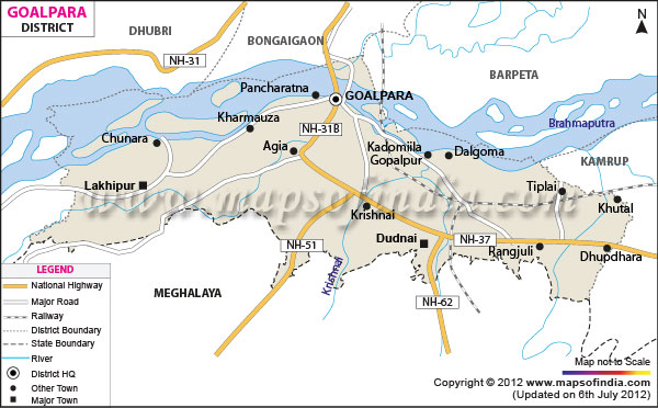 District Map of Goalpara 