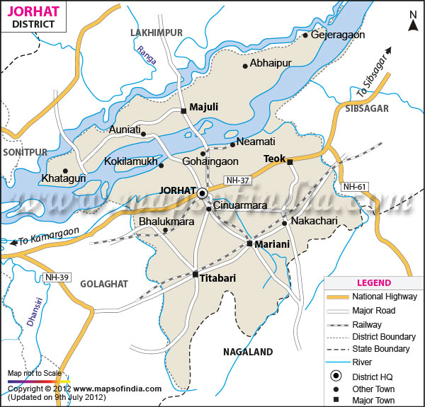 District Map of Jorhat 