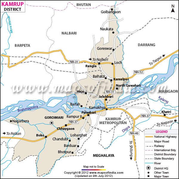 District Map of Kamrup 