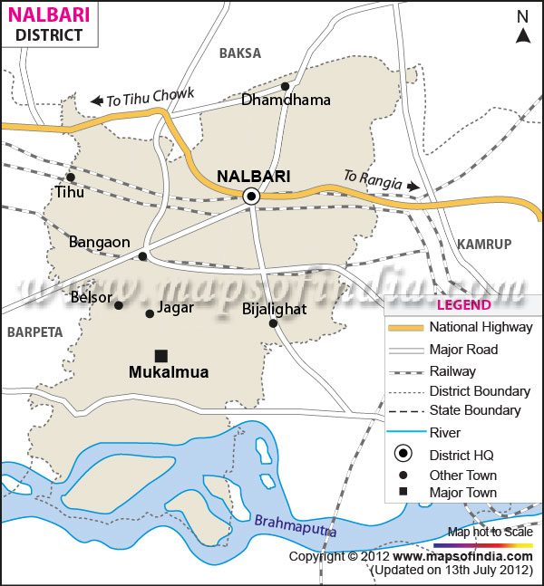 District Map of Nalbari 