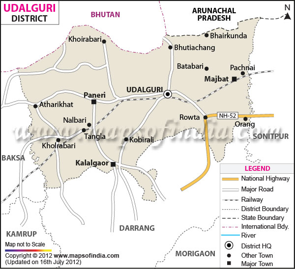 District Map of Udalguri