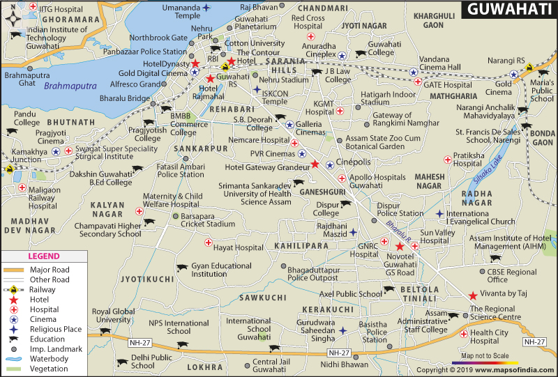 Guwahati City Map