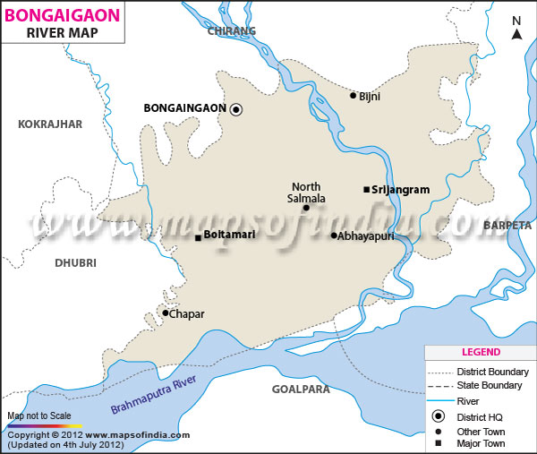 River Map of Bongaigaon 