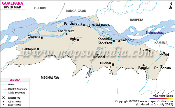 River Map of Goalpara 