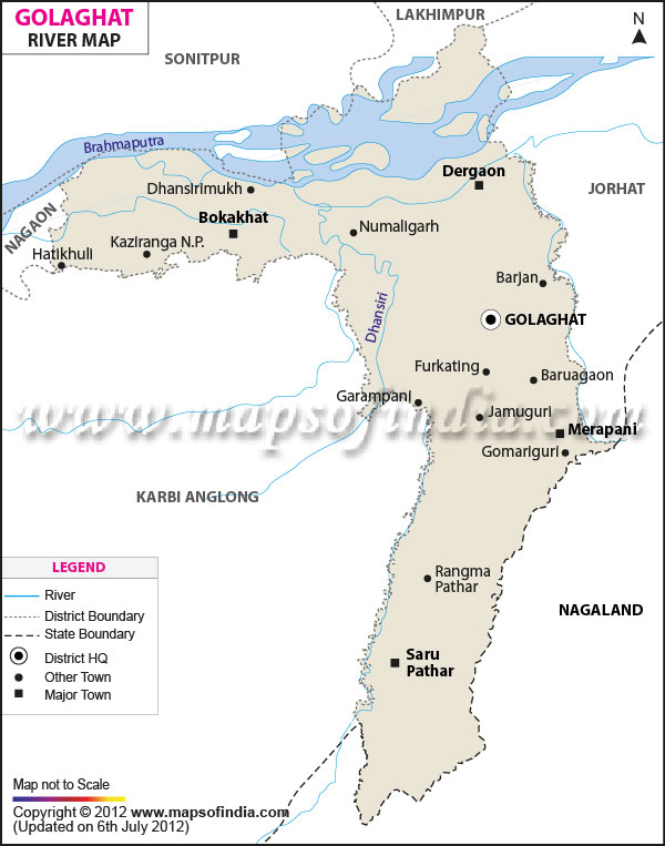 River Map of Golaghat 