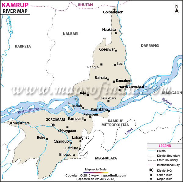 River Map of Kamrup 