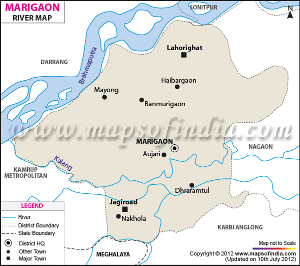 River Map of Morigaon 
