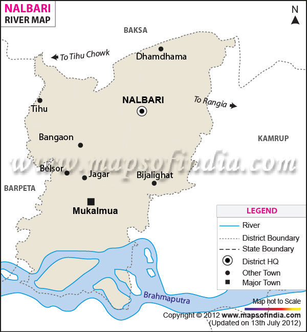 River Map of Nalbari 