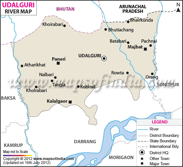 River Map of Udalguri