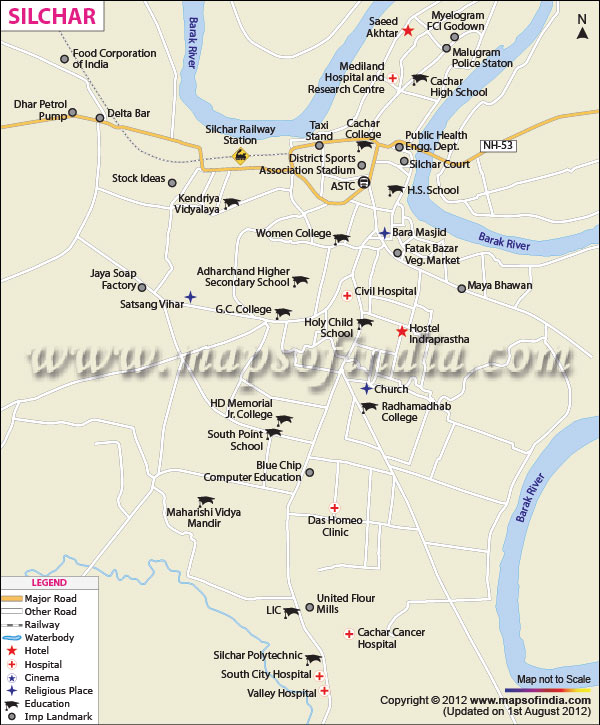Silchar City Map