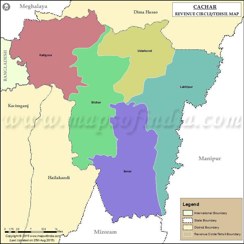 Tehsil Map of Cachar 