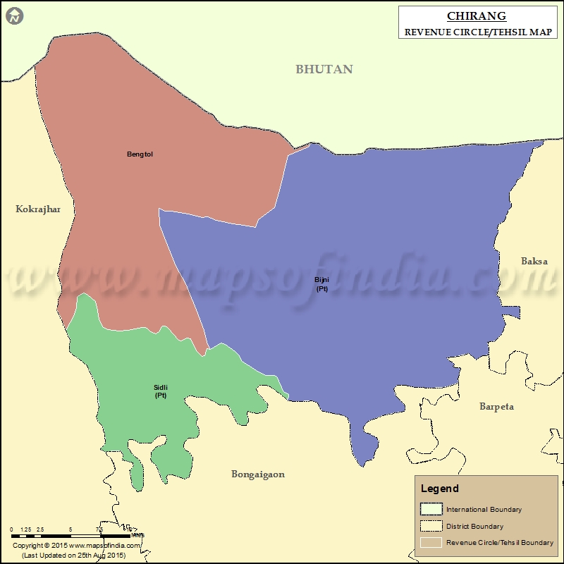 Tehsil Map of Chirang