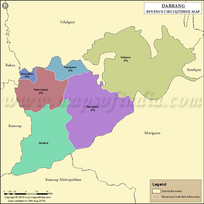 Tehsil Map of Darrang 