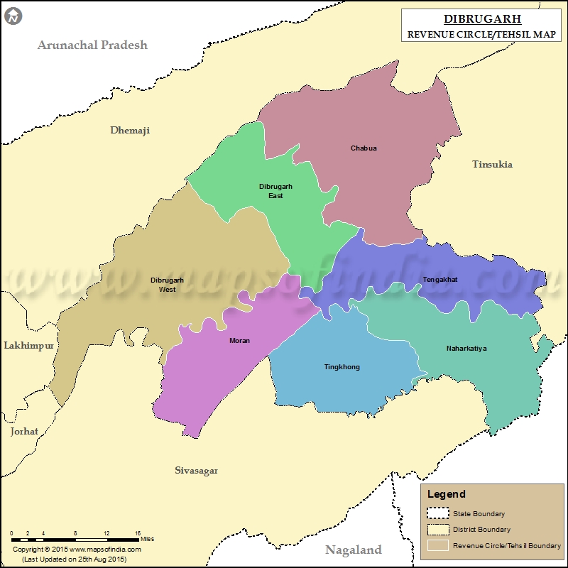 Tehsil Map of Dibrugarh 