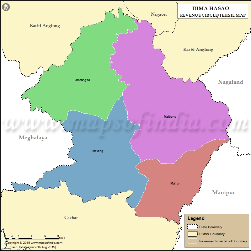 Tehsil Map of Dima Hasao